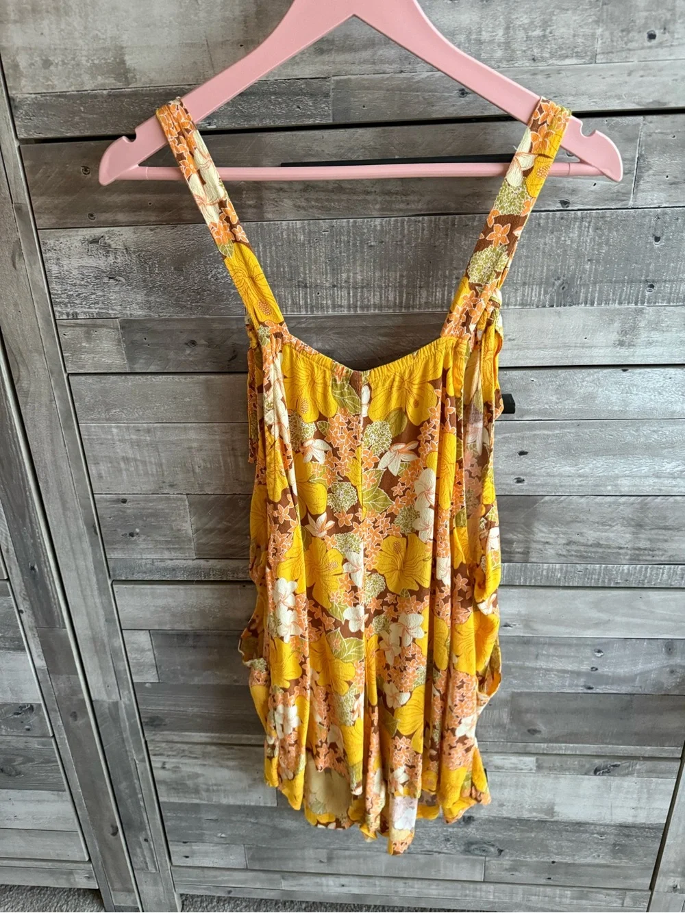 Ava Sky Yellow Floral romper Arlo